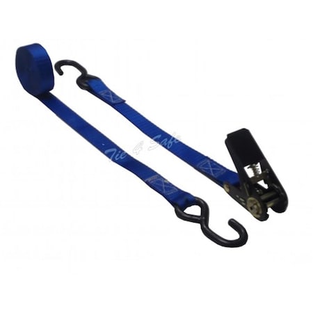 Tie 4 Safe 1 in. x 12 ft. Utility Tie Down Strap With Fully Coated Hook TI565049